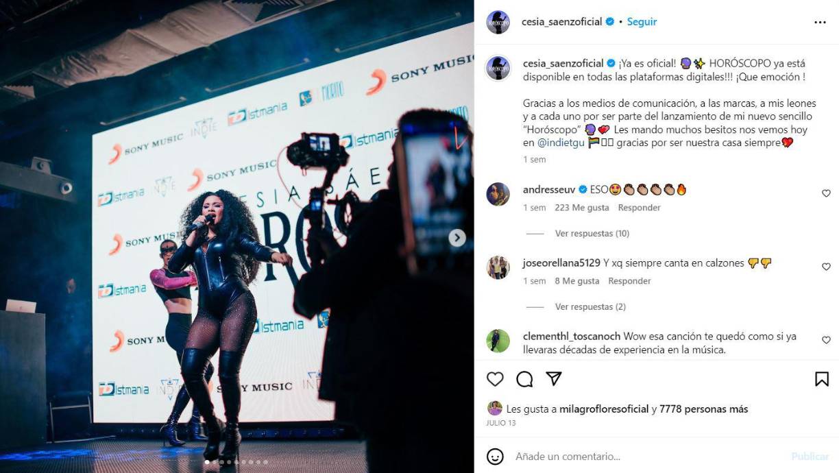 Recientemente regresó a su tierra natal Honduras para participar en una gira de medios y promocionar su nuevo tema musical “Horóscopo”. 