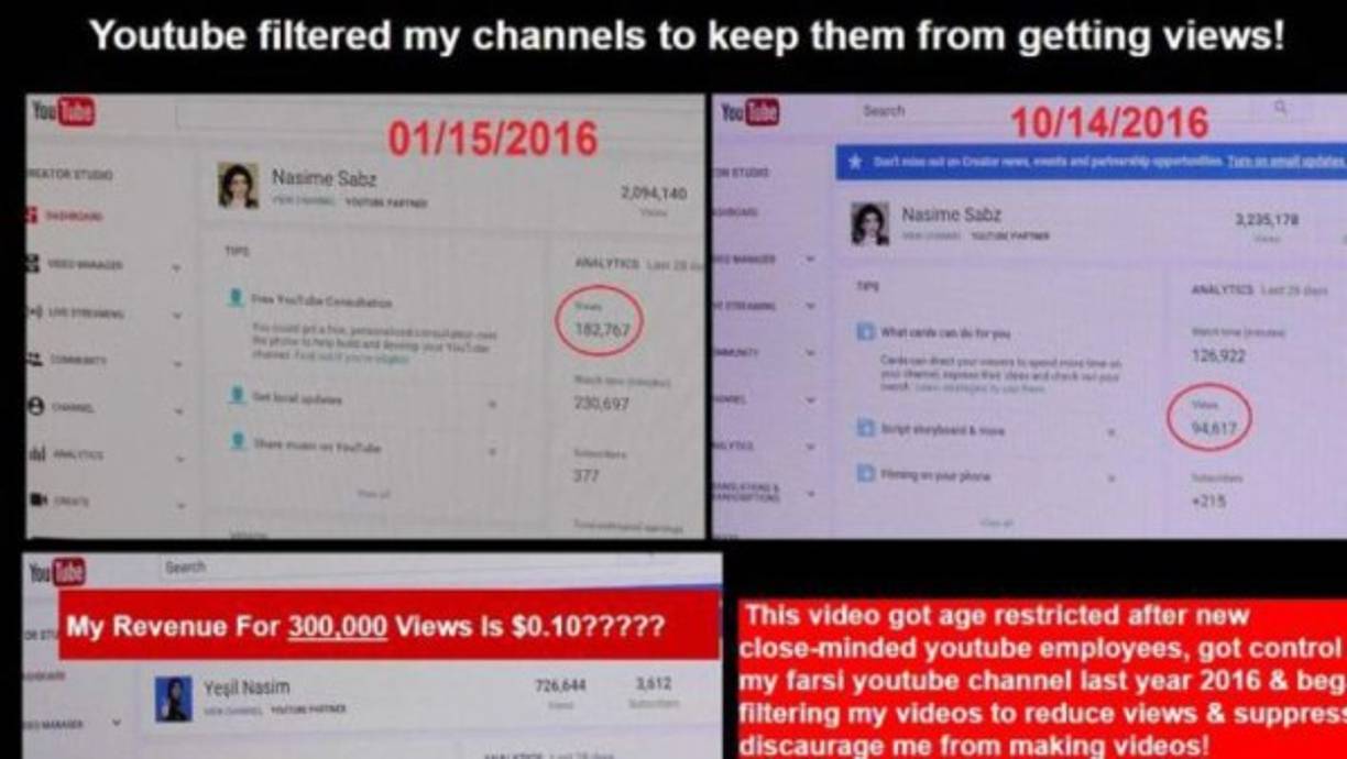 Según el padre de la joven, Nasim enfureció cuando la plataforma solo le pagó 10 centavos por un video que había obtenido 300 mil vistas.