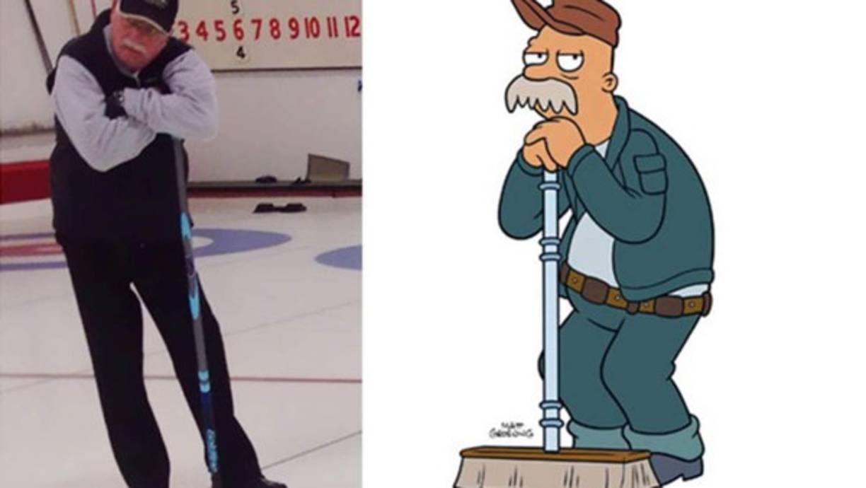 Un señor con el aspecto físico igual al de Scuffy, de 'Futurama'.