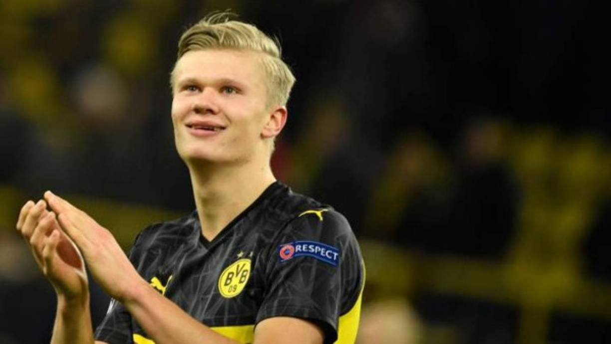 Erling Braut Haaland: La sensación del fútbol europeo sería uno de los objetivos del PSG para reforzar su zona ofensiva. El atacante es el goleador del Dortmund de Alemania.
