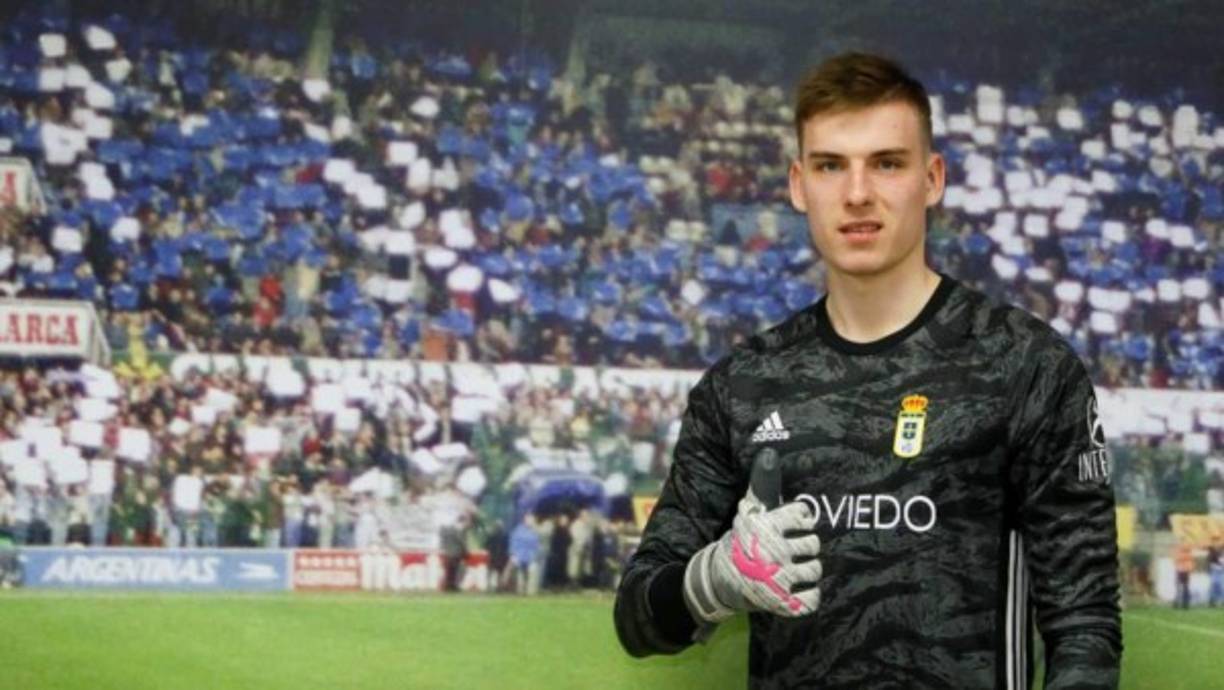 El Real Oviedo ha anunciado la llegada de Andriy Lunin, guardameta ucraniano de 20 años del Real Madrid, como cedido hasta el próximo 30 de junio.