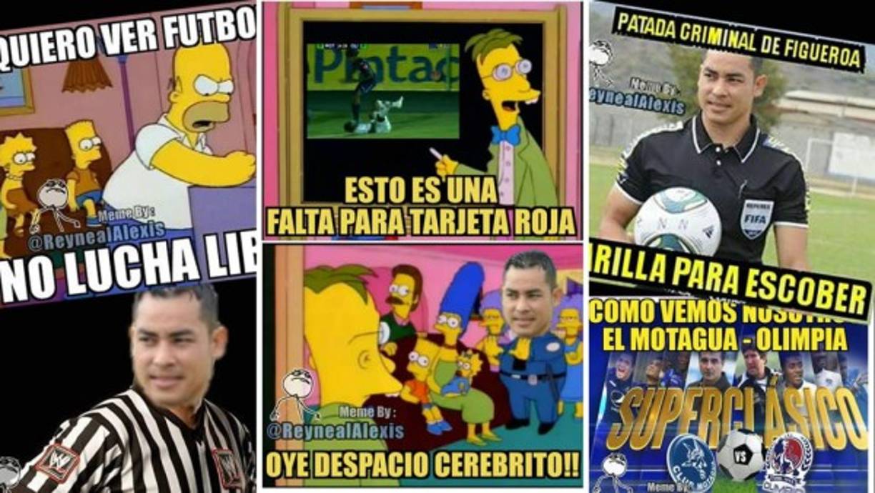Mira los divertidos memes del partido de ida de la semifinal entre Motagua y Olimpia, con el árbitro Héctor Rodríguez como protagonista.