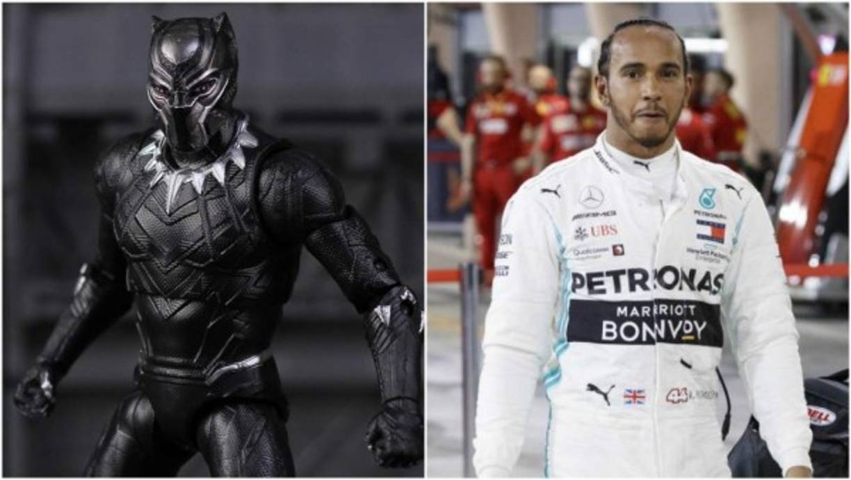 Black Panther - El piloto británico de Fórmula 1, Lewis Hamilton.