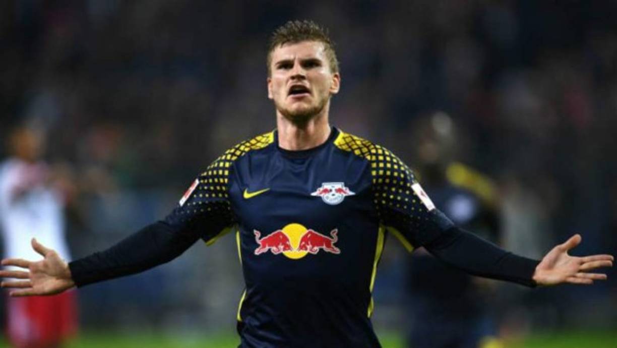El atacante alemá Timo Werner (de 23 años) es uno de los delanteros más deseados del momento.<br/>