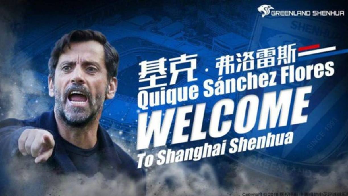 El entrenador español Quique Sánchez Flores será el próximo técnico del Shanghai Shenhua, de la primera división del fútbol chino, según ha anunciado oficialmente la entidad.