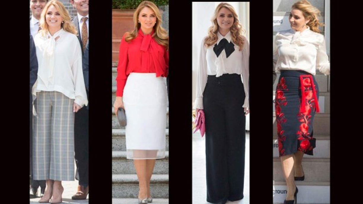 Rivera siempre se mantiene vigente y pendiente de la última tendencia de la moda, fue una de las que impulsó el regreso de los moños, dando cátedra de sus diversas combinaciones.