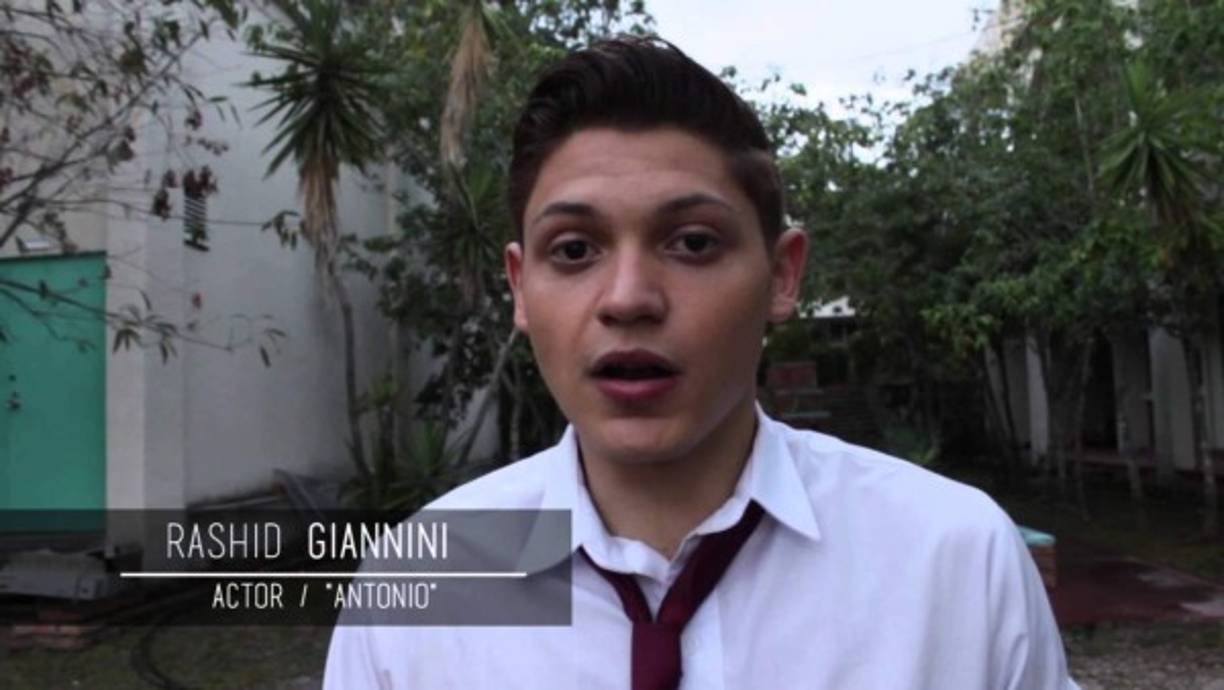 Rashid Giannini es antagonista y encarna a 'Antonio' en esta producción.