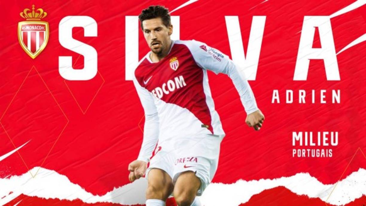 El Mónaco anunció la llegada en calidad de cedido de Adrien Silva. El portugués deja el Liecester city y recala en el club francés en calidad de cedido. A cambio, el Leicester incorpora a sus filas a Youri Tielemans.