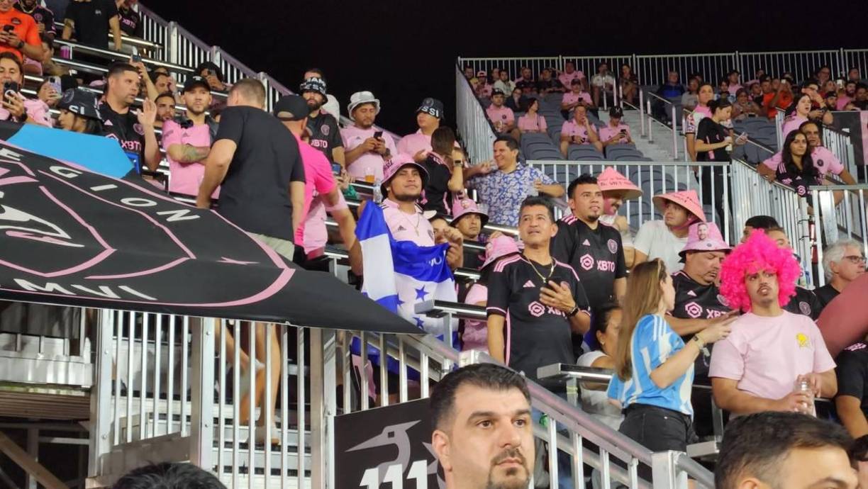 Muchos hondureños fue a ver el partido del Inter Miami contra Houston Dynamo.