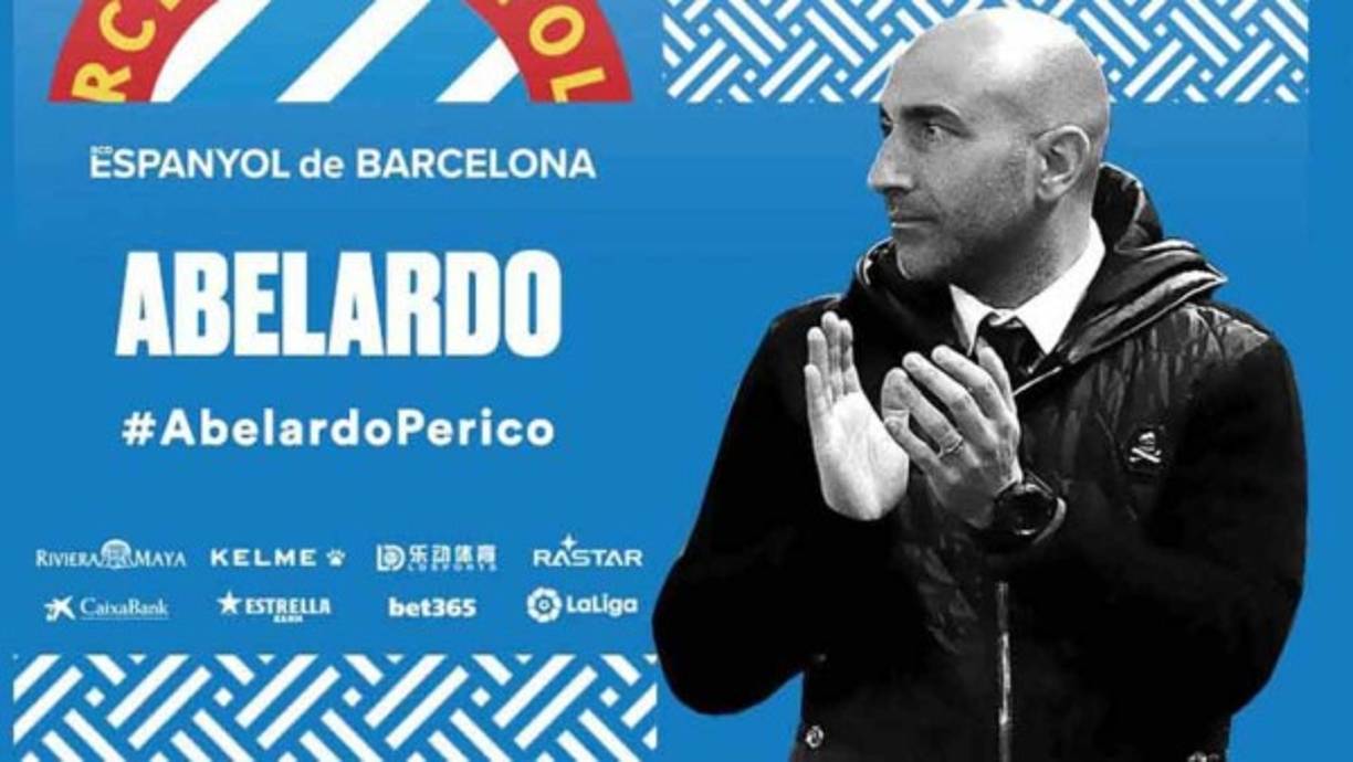 El Espanyol ya tiene nuevo entrenador. El conjunto perico ha hecho oficial la llegada de Abelardo al banquillo barcelonés para el nuevo técnico hasta final de temporada. Dirigirá su primera sesión de entrenamiento el lunes 30 y por la tarde será presentado.