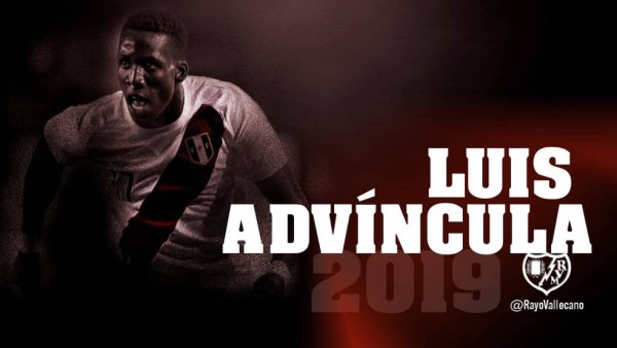 Luis Advíncula: El lateral peruano ha sido anunciado como nuevo refuerzo del Rayo Vallecano de España, llega procedente del Tigres de México. Va por una temporada con opción de compra.