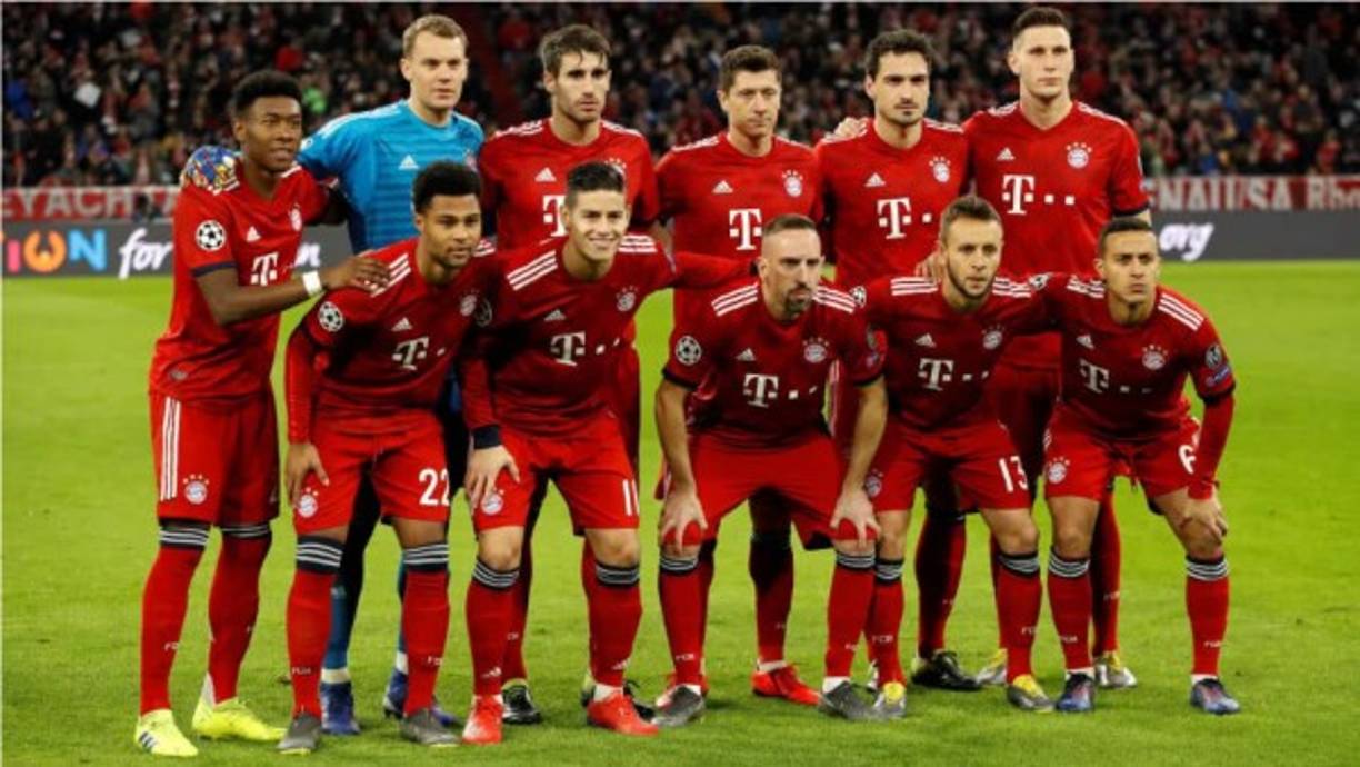 Por Alemania aparece Bayern Munich, otro de los grandes campeones de Europa.