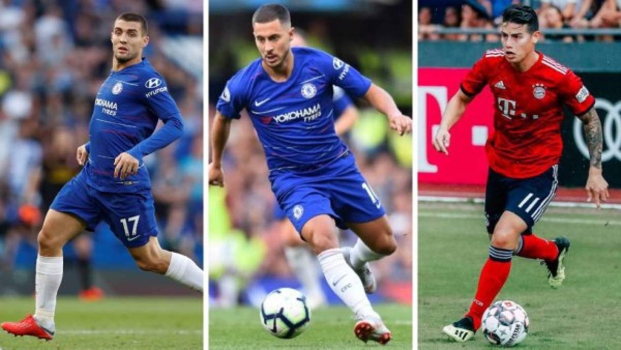 Según Sky Sports, el Real Madrid planea vender a Kovacic y al colombiano James Rodríguez para utilizar ese dinero en contratar a Eden Hazard. Ambos jugadores están cedidos a préstamo tanto en el Chelsea y Bayern Múnich respectivamente.