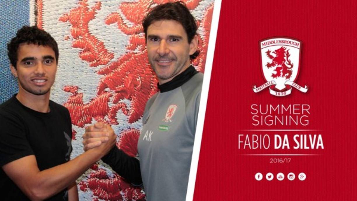 El Middlesbrough de Karanka ha hecho oficial la llegada del defensa brasileño Fabio da Silva. El jugador procede del Cardiff City y llega por dos temporadas.