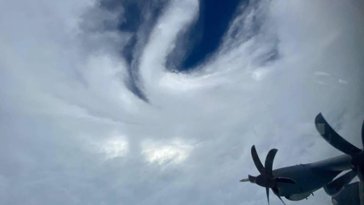 Las impresionantes fotos fueron compartidas por cazadores de huracanes de la Reserva de la Fuerza Aérea de Estados Unidos.