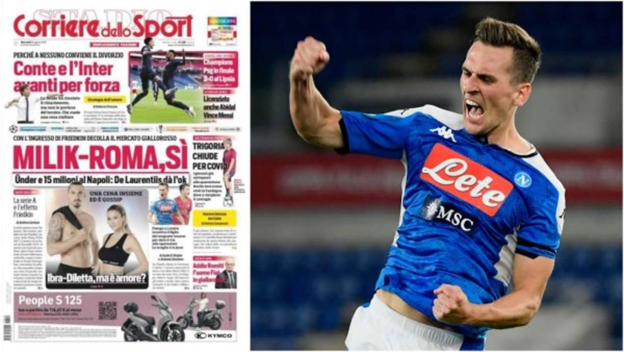 Arkadiusz Milik está a punto de cambiar de equipo italiano, del Napoli a la Roma. Según informa el Corriere dello Sport, el fichaje del polaco puede hacerse oficial pronto. El medio italiano publica que el traspaso se puede cerrar en unos 15 millones de euros más Cengiz Ünder, actualmente en el equipo romano.