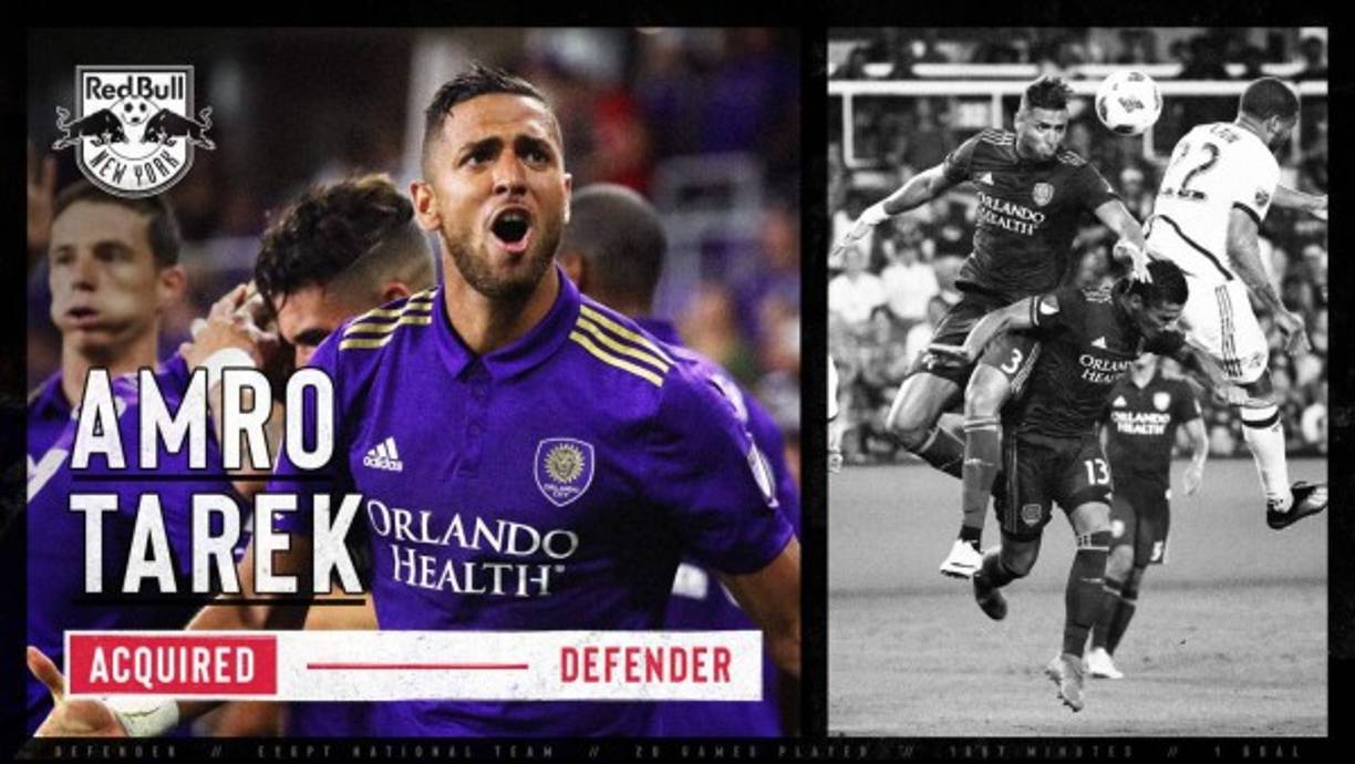 El New York Red Bulls ha fichado al defensa egipcio Amro Tarek, procedente del Orlando City. Tuvo un paso fugaz por el Betis de la Liga Española.
