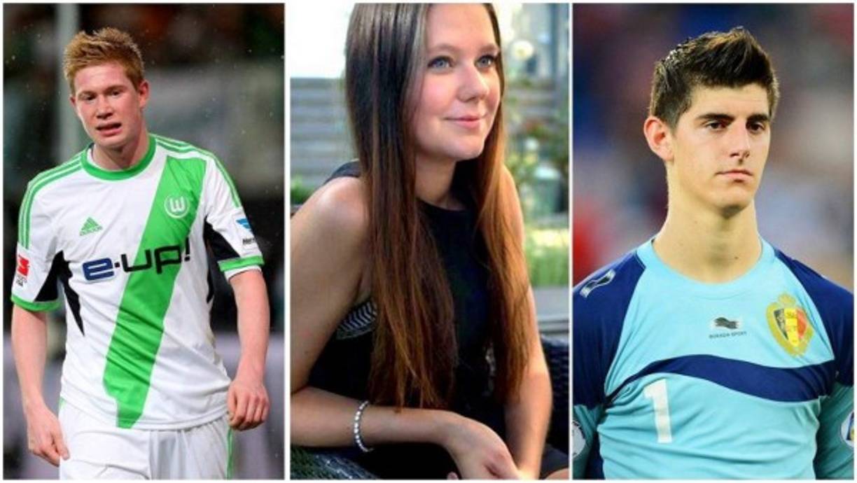 Kevin De Bruyne, su compañero en la selección belga, Thibaut Courtois, le bajó a su bella esposa llamada Caroline Lijnen.