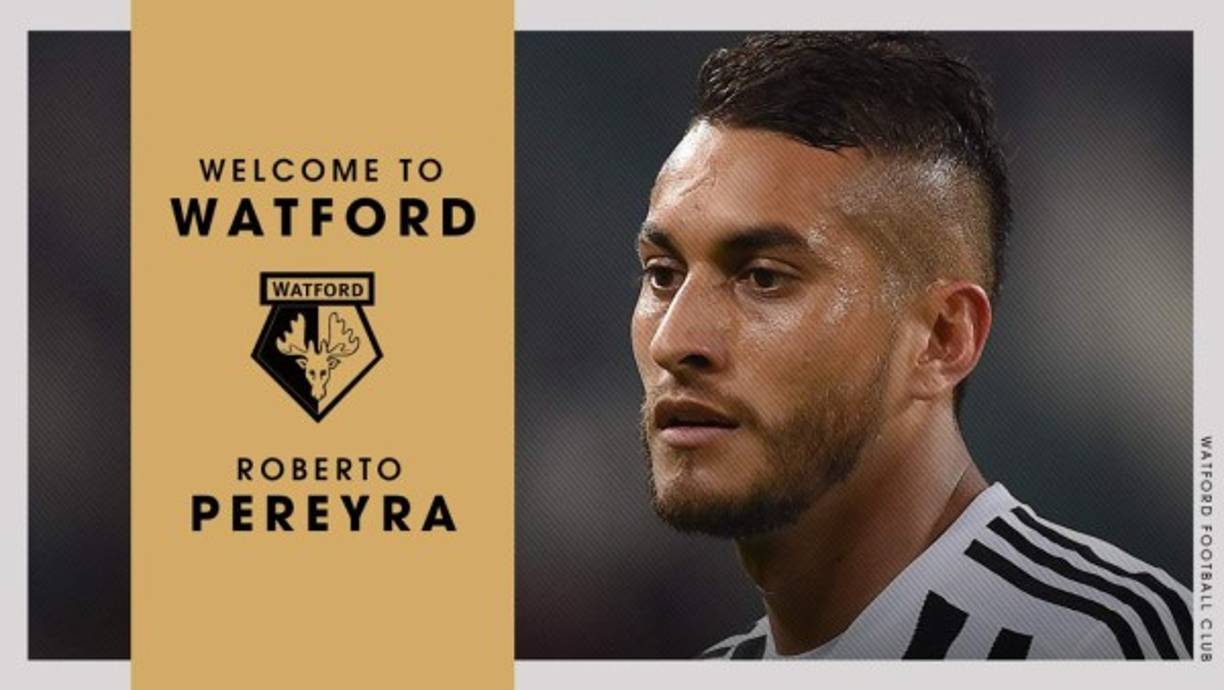 El Watford de Inglaterra ha hecho oficial la incorporación del centrocampista internacional argentino Roberto Pereyra, de 27 años, procedente de la Juventus.