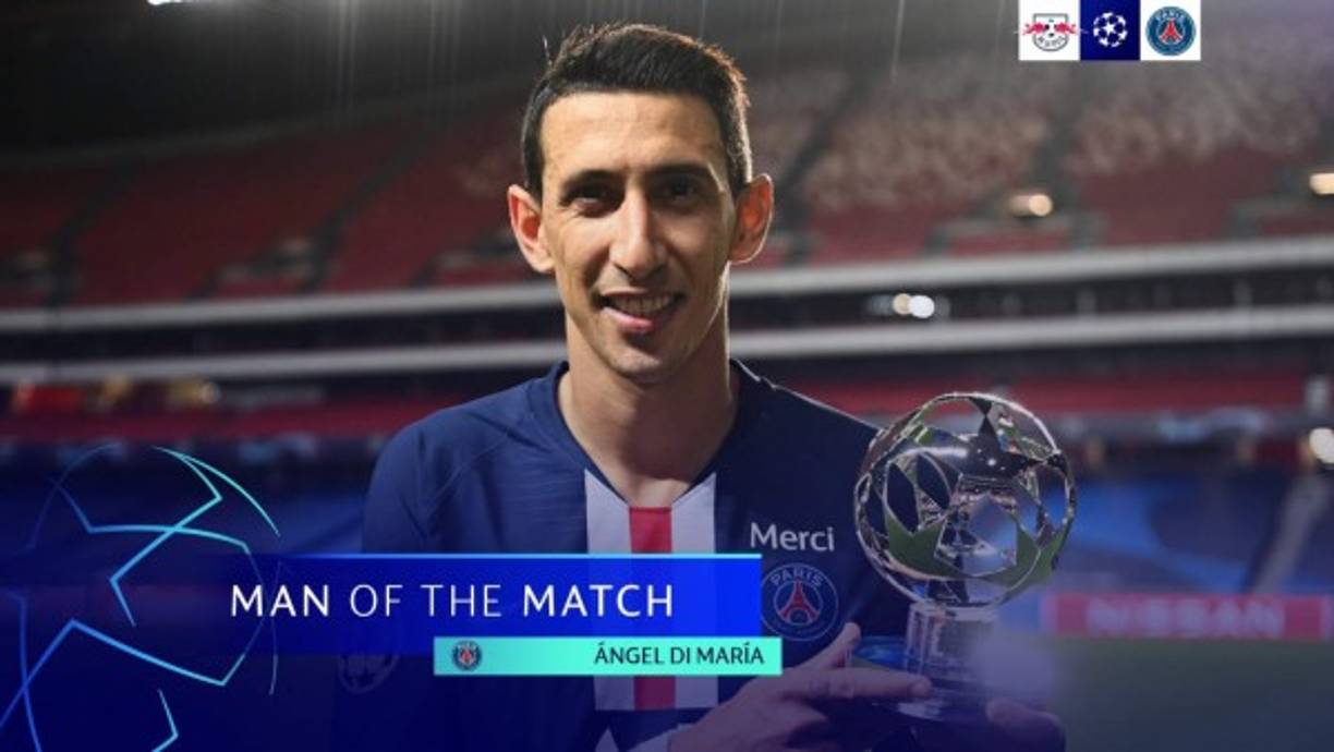 Di María fue elegido como el MVP del partido.