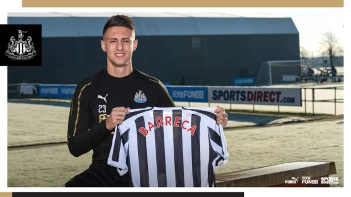 Antonio Barreca, que procede del Mónaco, jugará cedido en el Newcastle United, que tiene una opción de compra, hasta el final de la presente temporada. Barreca, de 23 años, es lateral izquierdo.