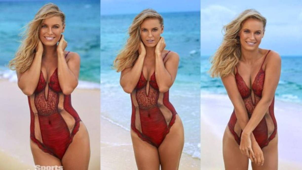La sesión de la tenista fue para la colección “SI Swimsuit”.