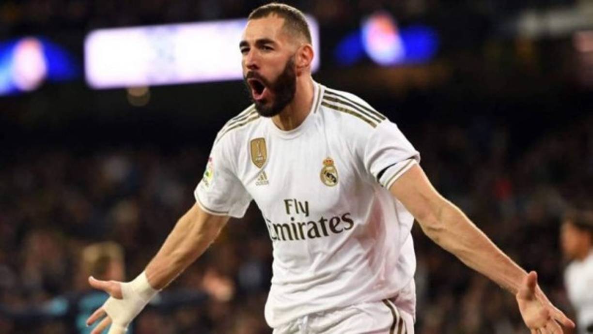 15. Karim Benzema (Real Madrid) - El delantero francés acumula 17 goles en esta campaña de la Liga Española y tiene 34 puntos en la clasificación de la Bota de Oro 2019-20.