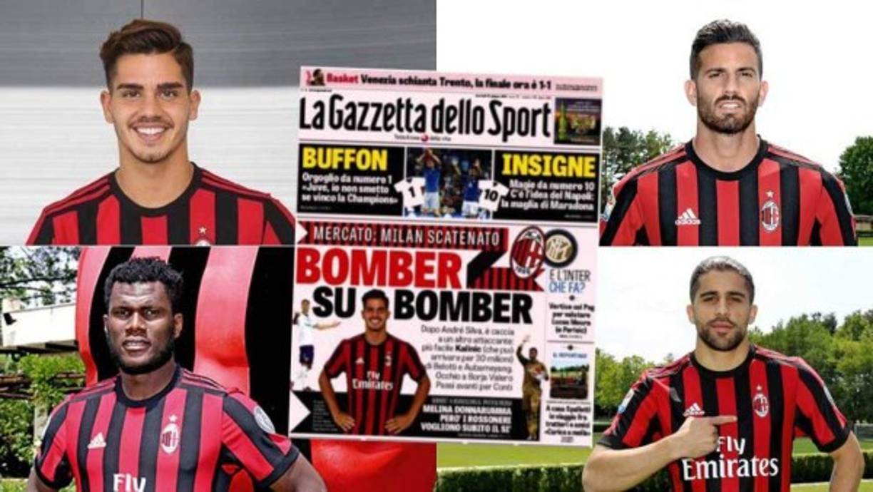 El Milan está revolucionando el marcado. Casi 100 millones, 99 para ser exactos, de gasto en fichajes en lo que va de verano. Y quiere más. A las contrataciones de Ricardo Rodríguez (15), Franck Kessié (28), Mateo Musacchio (18) y André Silva (38), los rossoneri ahora quieren otro delantero más. Nikola Kalinić, que costaría otro 30 kilos, es el mejor colocado, según la Gazzetta dello Sport. Belotti y Aubameyang son otras opciones, pero son más caros.