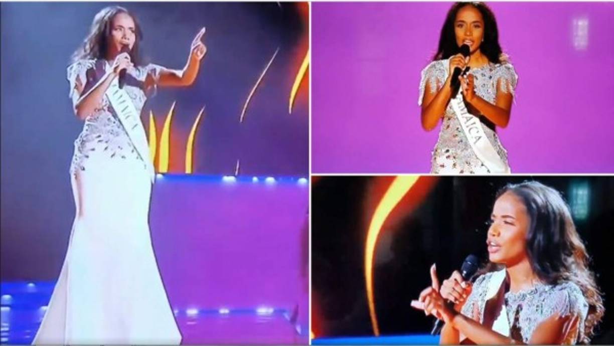 Toni-Ann Singh tiene una vez impresionante, en su noche de talento del Miss Mundo 2019 cantó 'I Have Nothing' de Whitney Houston, dejando a todos los presentes, atónitos.