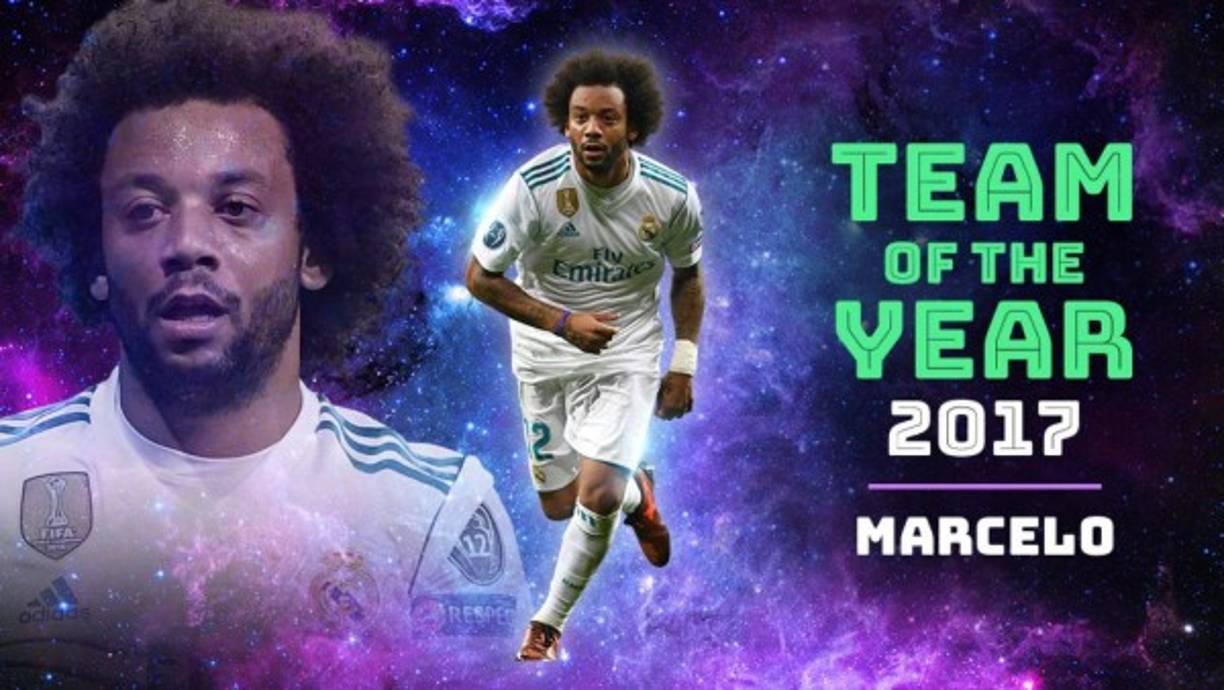 El lateral izquierdo Marcelo (BRA, Real Madrid) 70,0% 558.495 votos.