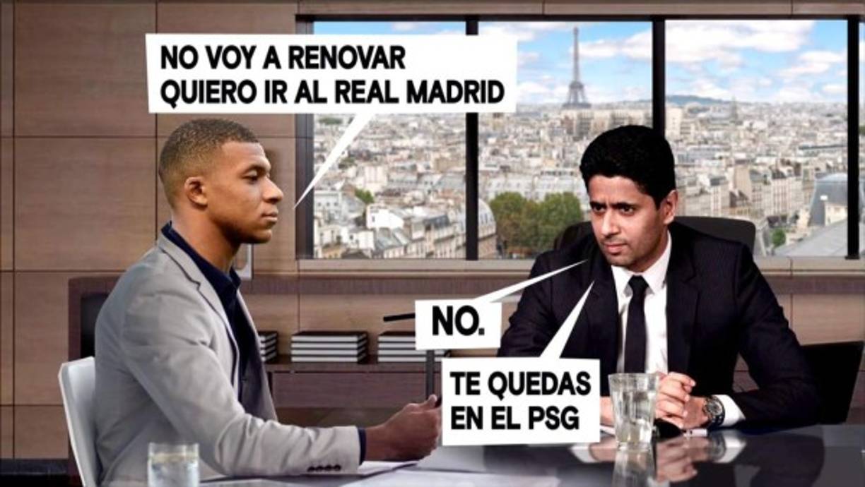 Sin embargo, Al-Khelaifi no está dispuesto a dejar salir a Mbappé, le dijo que 'no' rotundamente al jugador, pero con esta actitud se arriesga a que el francés se vaya gratis al Real Madrid en junio de 2022, que es cuando finaliza su contrato. El equipo español estaría esperando vender a Martin Odegaard para presentar una oferta al PSG.