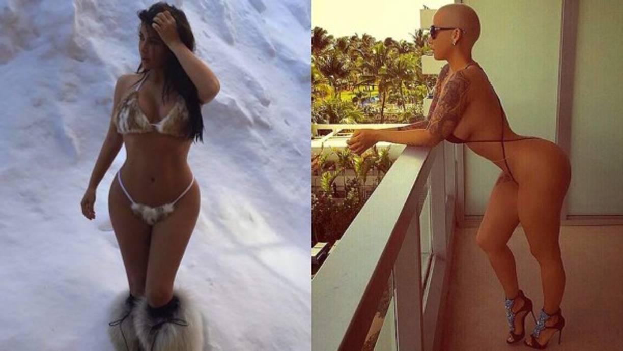 Guerra de bikinis: Kim Kardashian VS Amber Rose.