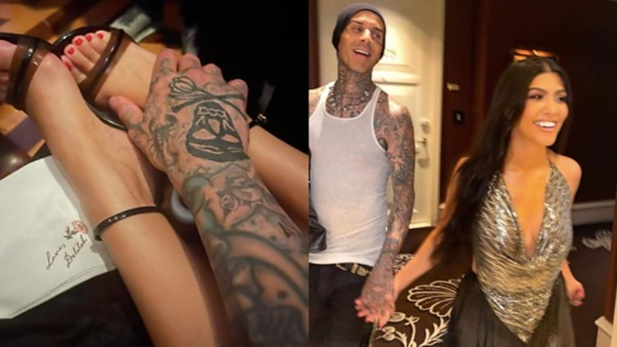 Alabama, la hija adolescente de Travis, publicó un mensaje en el que decía 'felicitaciones' y agregaba que estaba 'muy feliz' por ellos, mientras que la hermana de Kourtney, Khloe, le envió un enorme ramo de flores.