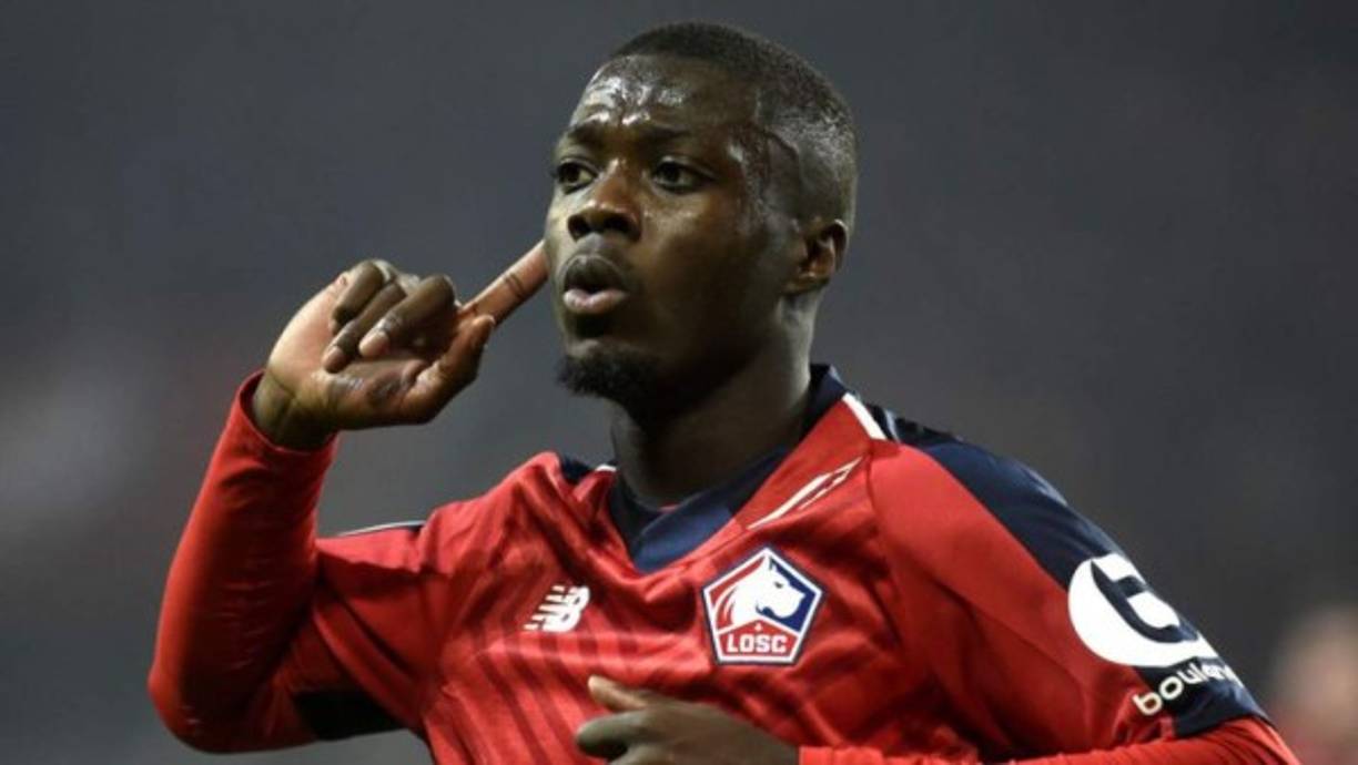 Nicolas Pépé: El delantero marfileño juega en el Lille OSC de la Liga de Francia y cuenta con 23 años de edad.