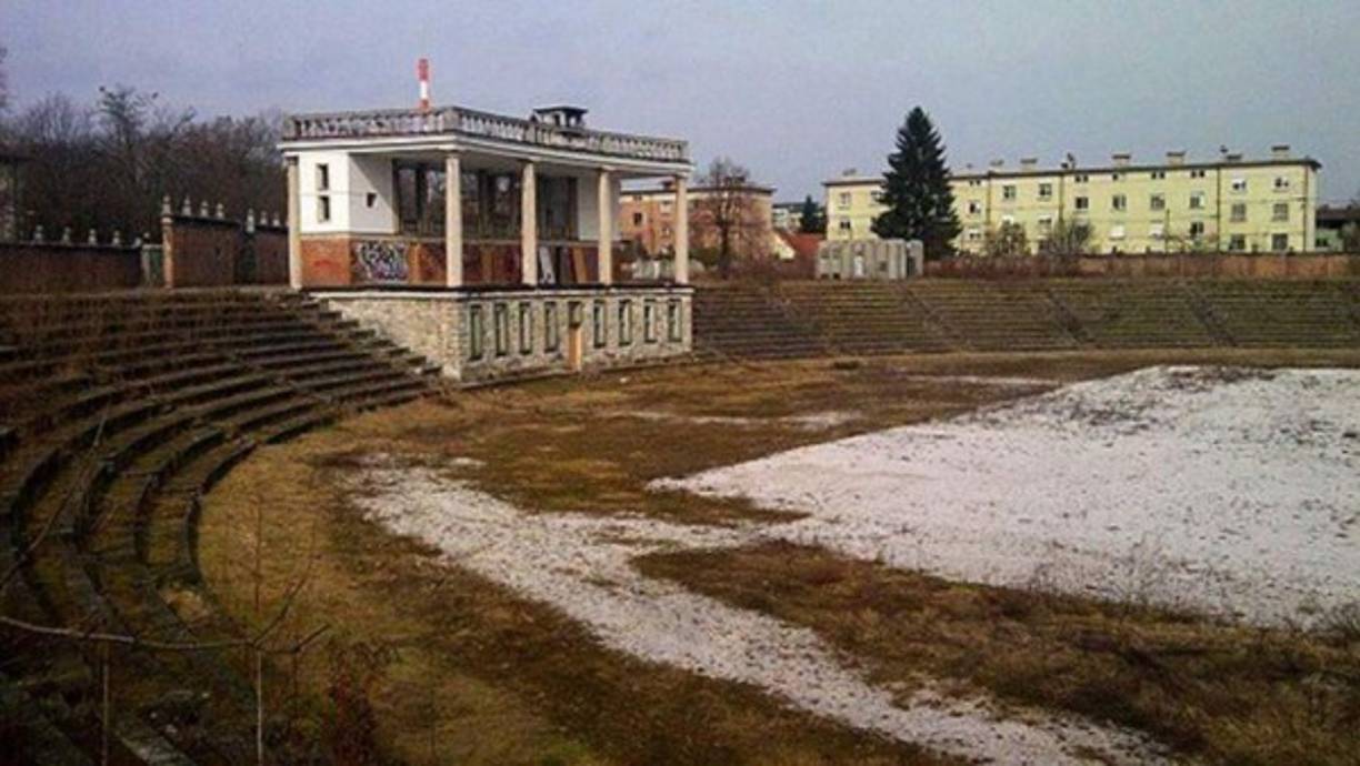 El estadio de Bežigrad en Liubliana, Eslovenia.