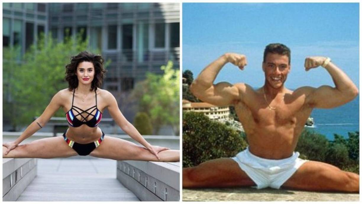 Una de las imágenes más populares en la cuenta de Facebook de Bianca, es la que aparece en la clásica pose de su padre: con las piernas extendidas mientras medita.