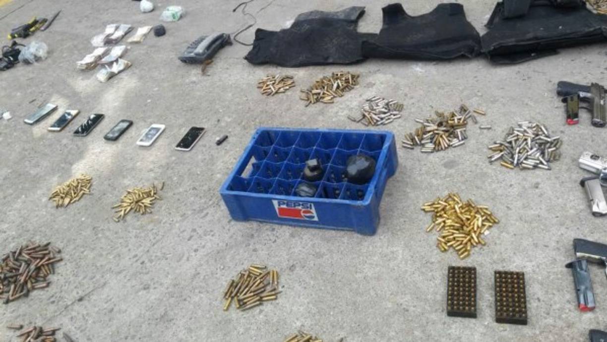 La explosión de las granadas decomisadas podrían alcanzar entre 25 a 30 metros.