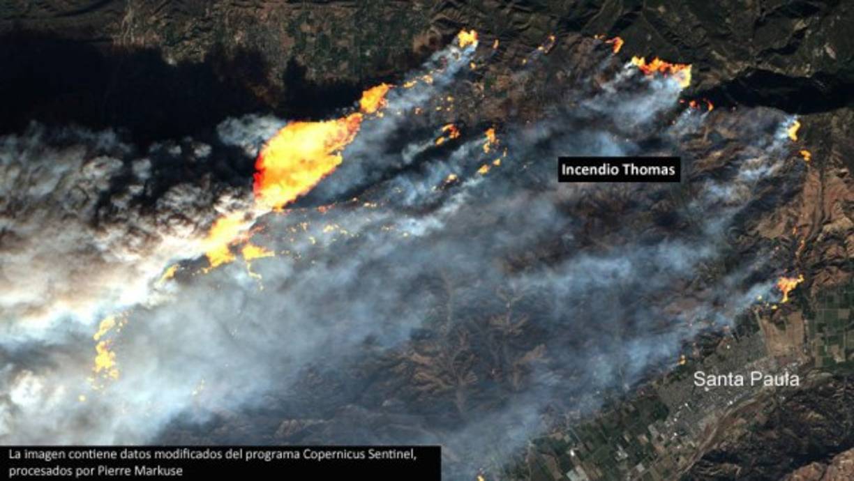 Los otros incendios en la metrópoli californiana siguen avanzando: el Rye consumió 2.400 hectáreas y está 35% contenido; y el Creek, el mayor y más peligroso en la zona, se extiende por 6.000 hectáreas y devastó ya 60 inmuebles, la mitad de ellos casas familiares.
