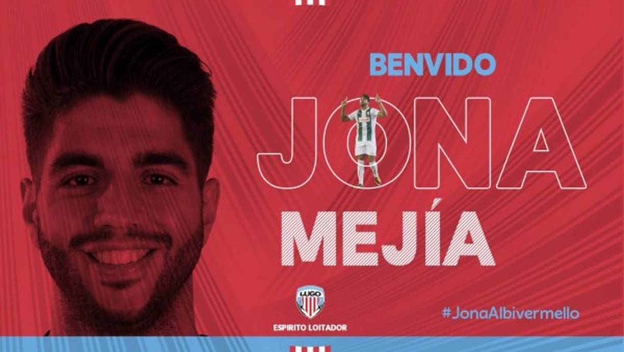 Jonathan Mejía cambia de equipo nuevamente en el fútbol español. El delantero hispano-hondureño ha sido cedido por el Córdoba al Club Deportivo Lugo de la Segunda División. Jona es un viejo conocido en España ya que ha militado en Zamora, Ourense, Jaén, Cádiz, UCAM Murcia, Albacete y Córdoba.
