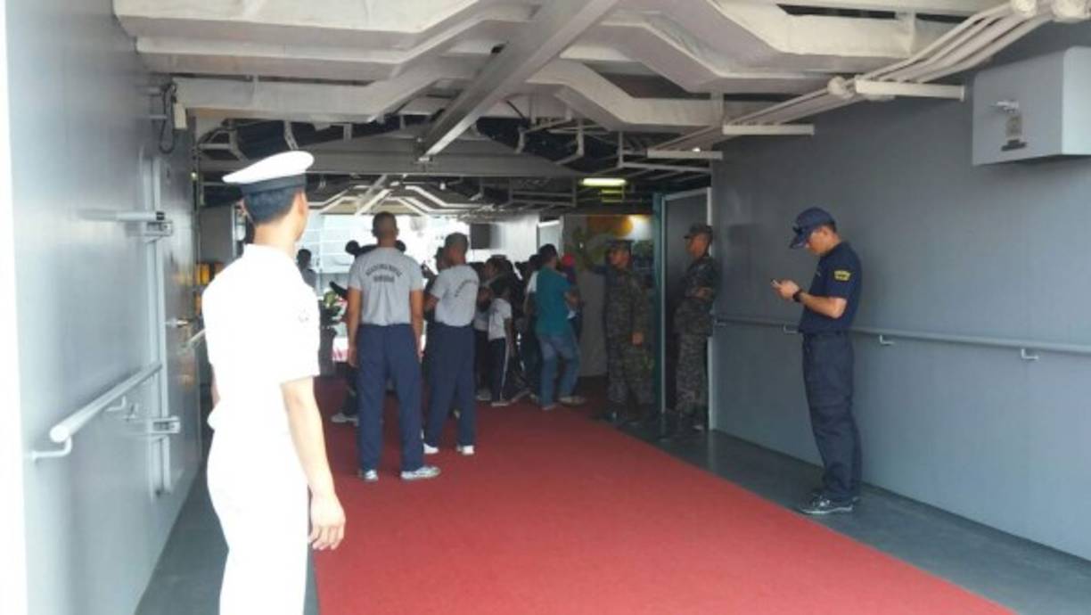 El buque también cumple las funciones de barco escuela para el entrenamiento del personal naval.