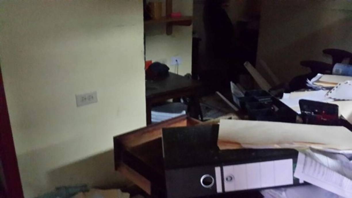 El vandalismo imperó ese jueves provocando temor entre los habitantes de Siguatepeque.