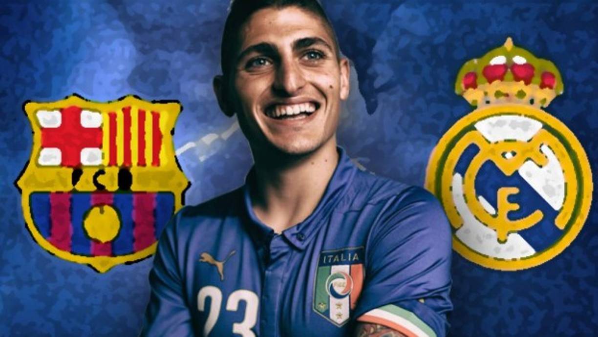 Marco Verratti en su momento estuvo cerca de ser fichado por el Barcelona, hoy suena para llegar al Real Madrid.