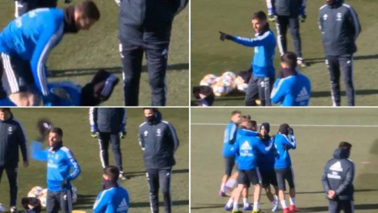 Ceballos y Nacho cerraron el entrenamiento del Real Madrid con una pelea que ha causado revuelo en la prensa española. 'Te perdono, pero eres muy tonto',le escribió posteriormente Ceballos al zaguero central.