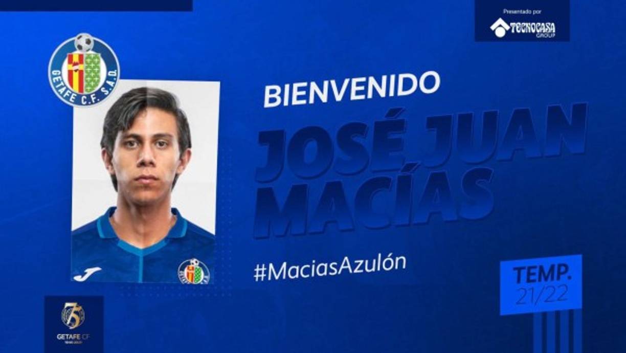 El Getafe hizo oficial la cesión del atacante mexicano del Chivas Guadalajara José Juan Macías, que jugará en el conjunto madrileño hasta final de temporada, según informó el club azulón a través de un comunicado oficial. Foto Twitter Getafe.