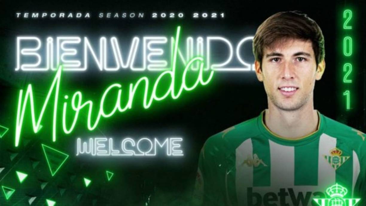 Juan Miranda jugará en el Betis en calidad de cedido. El lateral por la banda izquierda no entraba en los planes de Koeman.