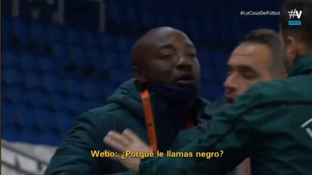 '¿Porqué le llamas negro?', repitió en varias ocasiones Webó al árbitro.