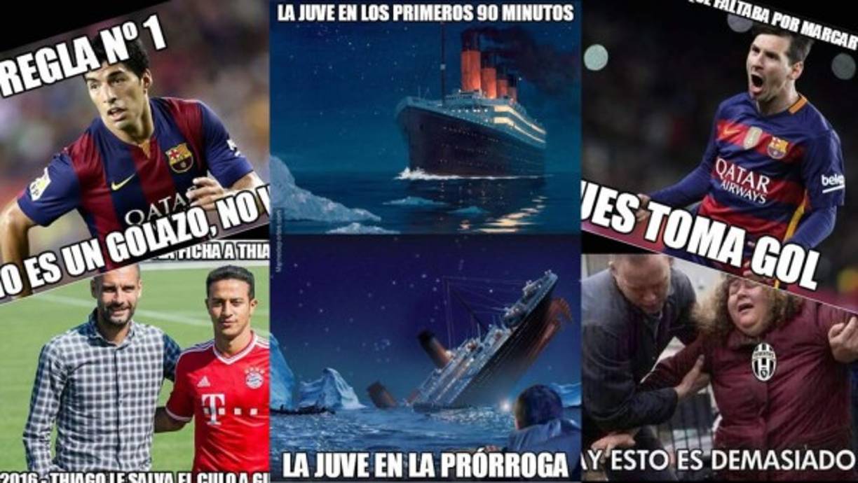 Los partidos Barcelona-Arsenal y Bayern Múnich-Juventus, de vuelta de los octavos de final de la UEFA Champions League, dejaron graciosos memes. Acá los mejores.