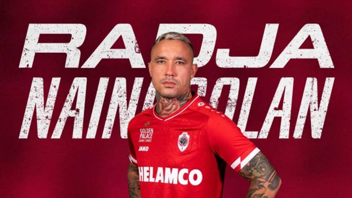El Royal Antwerp de la primera división de Bélgica ha fichado al centrocampista belga Radja Nainggolan, llega procedente del Inter. El mediocampista firmó hasta el 2023. Foto Twitter @official_rafc.