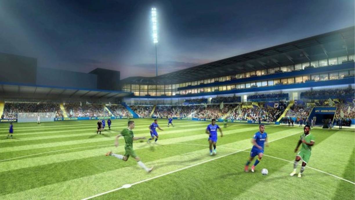 El estadio New Plough Lane del AFC Wimbledon tendrá capacidad para 9.000 espectadores.
