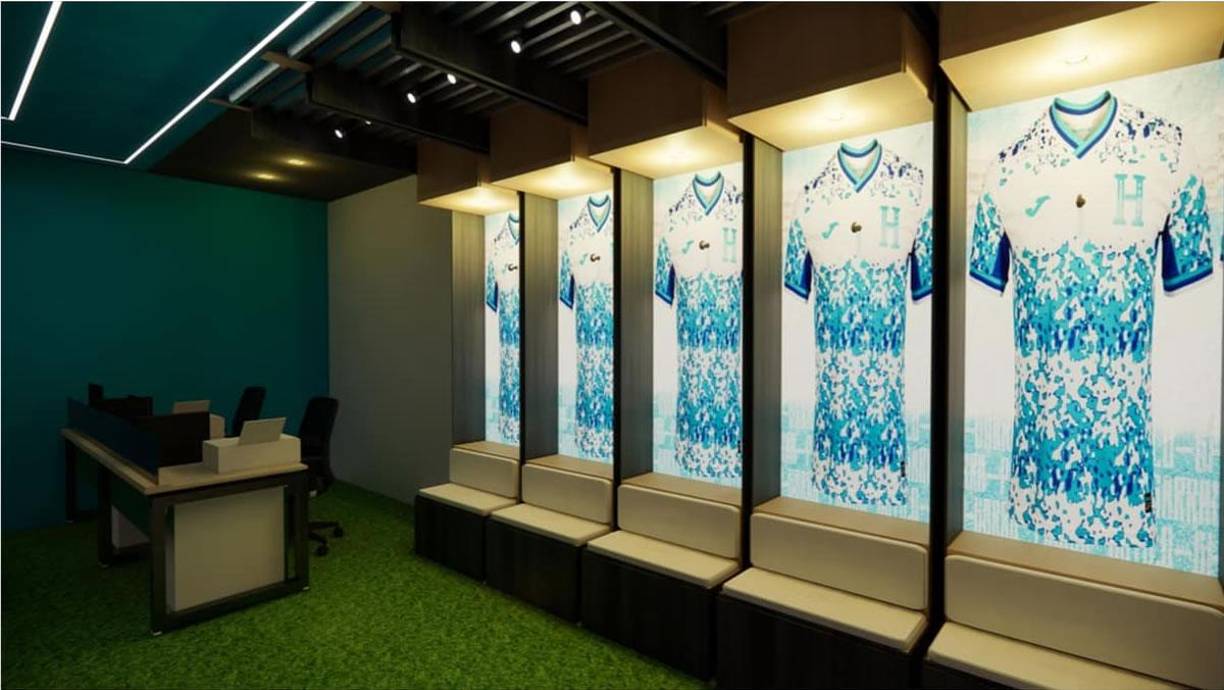 De acuerdo al diseño de los remozados camerinos, en el suelo se instalaría una grama sintética para mayor comodidad de los protagonistas.